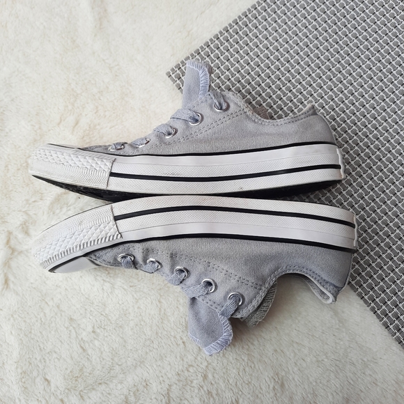 Converse Chuck Taylor All Star Low Top Sneaker Sparkle Double Tongue Gift - Picture 5 of 12